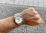 Tissot Couturier Chronograph White Dial Silver Steel Strap Watch For Men - T035.617.11.031.00 Buy Now By Tissot