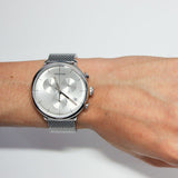 Calvin Klein High Noon Silver Dial Silver Mesh Bracelet Watch for Men - K8M27126 Buy Now By Calvin Klein