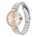 Shop Tommy Hilfiger Angela Chronograph Pink Dial Two Tone Steel Strap Watch for Women - 1782127 in USA