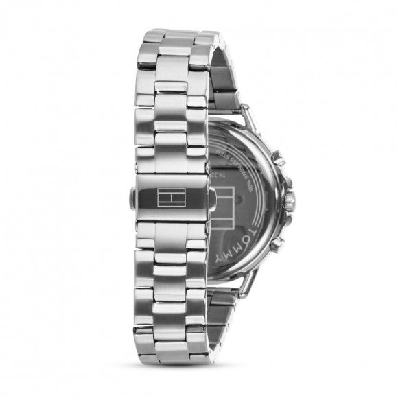 Shop Tommy Hilfiger Carly White Dial Silver Stainless Steel Strap Watch for Women - 1781787 in USA