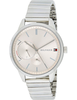Tommy Hilfiger Brooke Pink Dial Silver Steel Strap Watch for Women - 1782020