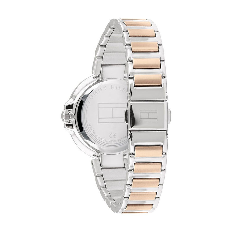 Shop Tommy Hilfiger Angela Chronograph Pink Dial Two Tone Steel Strap Watch for Women - 1782127 in USA