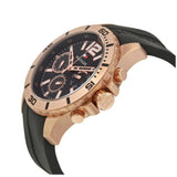 Shop Tommy Hilfiger Sport Multifunction Black Dial Black Rubber Strap Watch for Men - 1791145 in USA