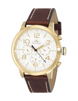 Tommy Hilfiger Jake Quartz White Dial Brown Leather Strap Watch for Men - 1791231