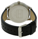 Shop Tommy Hilfiger Damon Multifunction Black Dial Black Leather Strap Watch for Men - 1791417 in USA