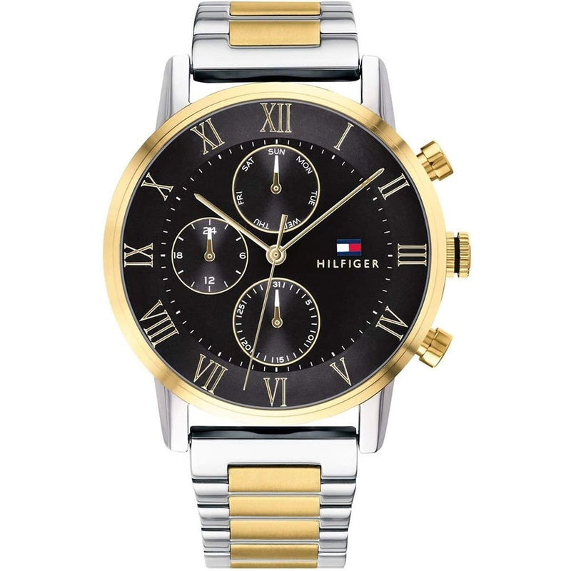 Tommy Hilfiger Analog Black Dial Two Tone Steel Strap Watch for Men - 1791539 Buy Now By Tommy Hilfiger
