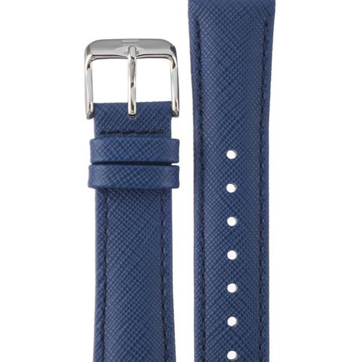 Shop Tommy Hilfiger Carly Silver Dial Blue Leather Strap Watch for Women - 1781791 in USA