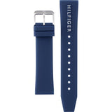 Shop Tommy Hilfiger Jackson Silver Dial Black Leather Strap Watch for Men - 1791240 in USA