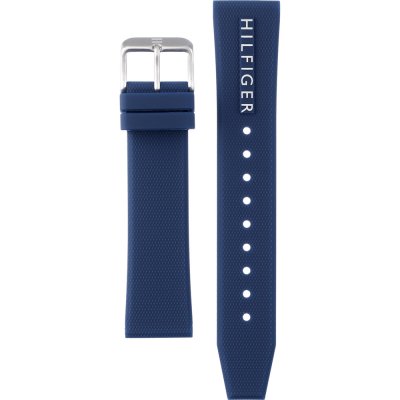 Shop Tommy Hilfiger Jackson Silver Dial Black Leather Strap Watch for Men - 1791240 in USA