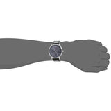 Shop Tommy Hilfiger Damon Multifunction Black Dial Black Leather Strap Watch for Men - 1791417 in USA