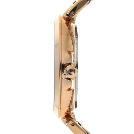 Shop Tommy Hilfiger Angela Quartz White Dial Rose Gold Steel Strap Watch for Women - 1782124 in USA
