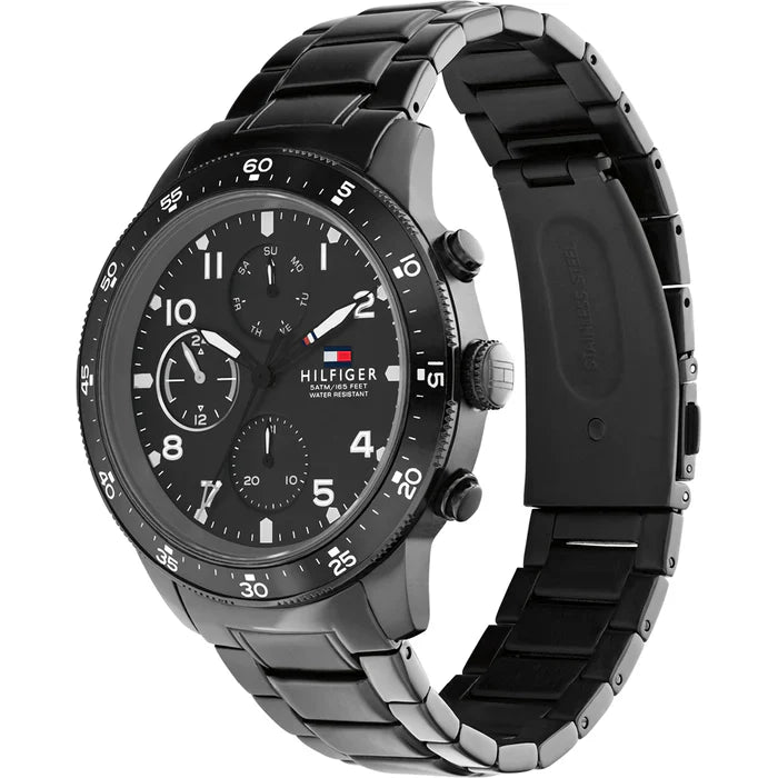 Tommy Hilfiger Jimmy Chronograph Grey Dial Grey Steel Strap Watch For Men - 1791951 Buy Now By Tommy Hilfiger