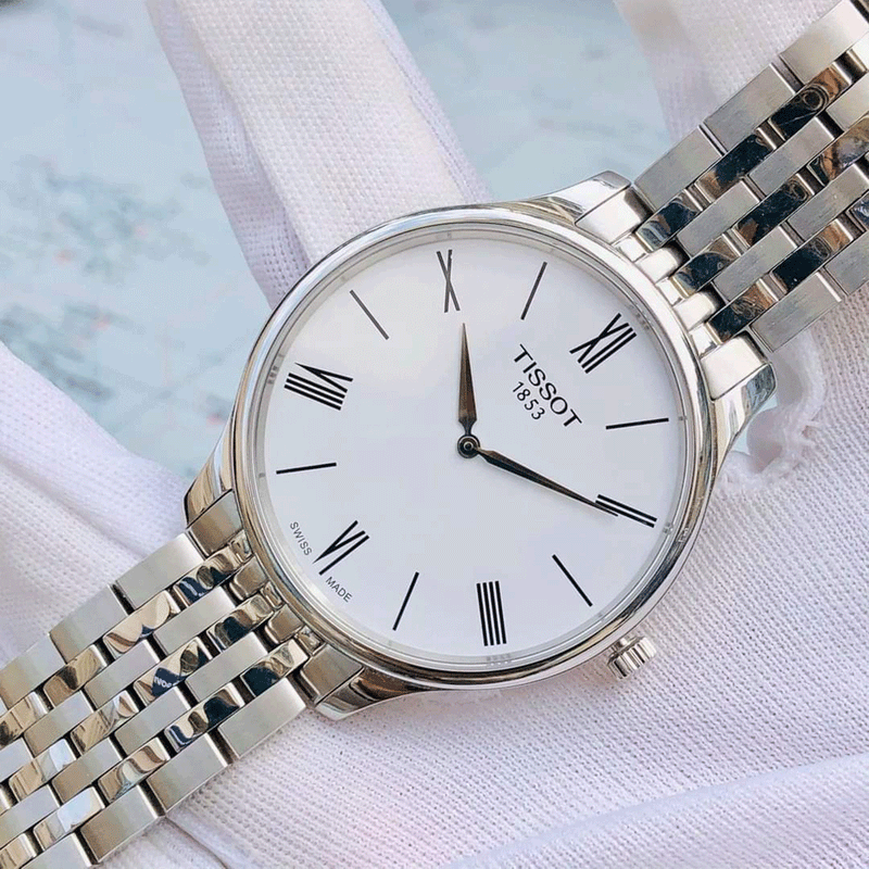 Tissot T Classic Tradition 5.5 White Dial Watch For Men - T063.409.11.018.00 Buy Now By Tissot