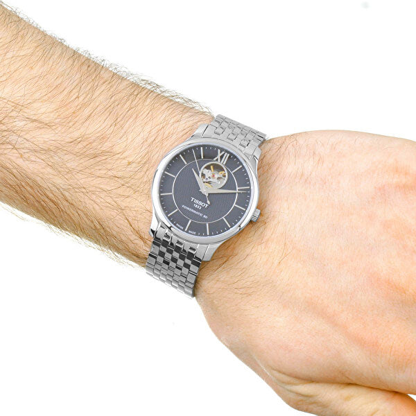 Tissot Tradition Automatic Open Heart Automatic Watch For Men - T063.907.11.058.00 Buy Now By Tissot