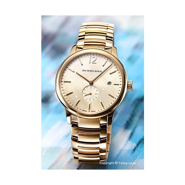 Shop Burberry The Classic Gold Dial Gold Steel Strap Watch for Men - BU10006 in USA