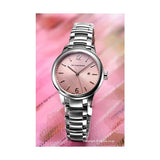 Shop Burberry The Classic Pink Dial Silver Steel Strap Watch for Women - BU10111 in USA