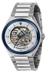 Maserati Triconic Automatic Skeleton Grey Dial Silver Steel Strap Watch For Men - R8823139002 Buy Now By Maserati
