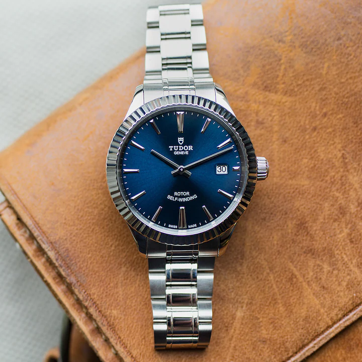 Tudor Style Automatic Blue Dial Silver Steel Strap Watch for Men - M12710-0013 Buy Now By Tudor