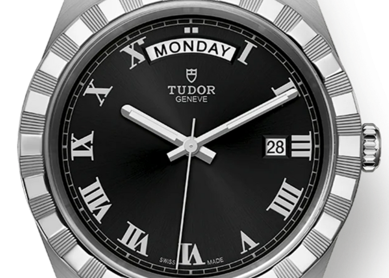 Tudor Royal Automatic Black Dial Silver Steel Strap Watch for Men - M28600-0003 Buy Now By Tudor