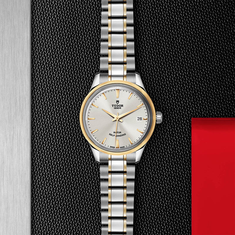 Tudor Style Automatic Silver Dial Two Tone Steel Strap Watch for Men - M12713-0003 Buy Now By Tudor