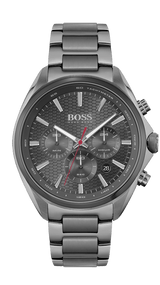 Hugo Boss Distinct Grey Dial Gren Steel Strap Watch for Men - 1513858 Buy Now By Hugo Boss
