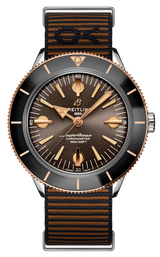 Breitling Superocean Heritage '57 Outerknown Limited Edition Brown Dial Brown NATO Strap Watch for Men - U103701A1Q1W1
