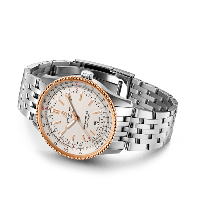 Breitling Navitimer Automatic 41mm White Dial Silver Stainless Steel Mens Watch - U17326211G1A1
