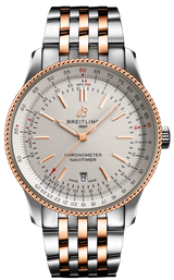 Breitling Navitimer Automatic 41 White Dial Two Tone Steel Strap Watch for Men - U17326211G1U1