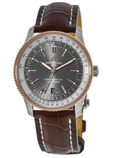 Shop Breitling Navitimer 1 Automatic 41mm Black Dial Brown Leather Strap Mens Watch - U17326211M1P1 in USA