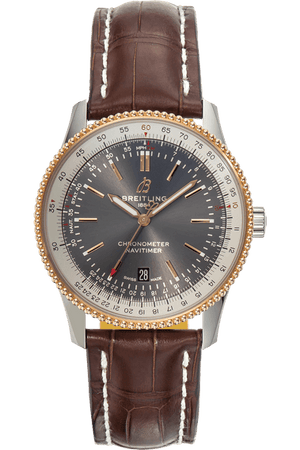 Breitling Navitimer 1 Automatic 41mm Brown Dial Brown Leather Strap Mens Watch - U17326211M1P2