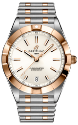Breitling Chronomat 32 White Dial Two Tone Steel Strap Watch for Women - U77310101A1U1