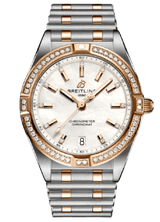 Breitling Chronomat 32 Diamonds Mother of Pearl Dial Two Tone Steel Strap Watch for Women - U77310591A2U1