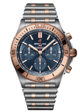 Breitling Chronomat B01 42mm Blue Dial Two Tone Steel Strap Watch for Men - UB0134101C1U1