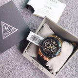 Shop Guess Black Dial Black Rubber Strap Watch For Women - W1053L7 in USA