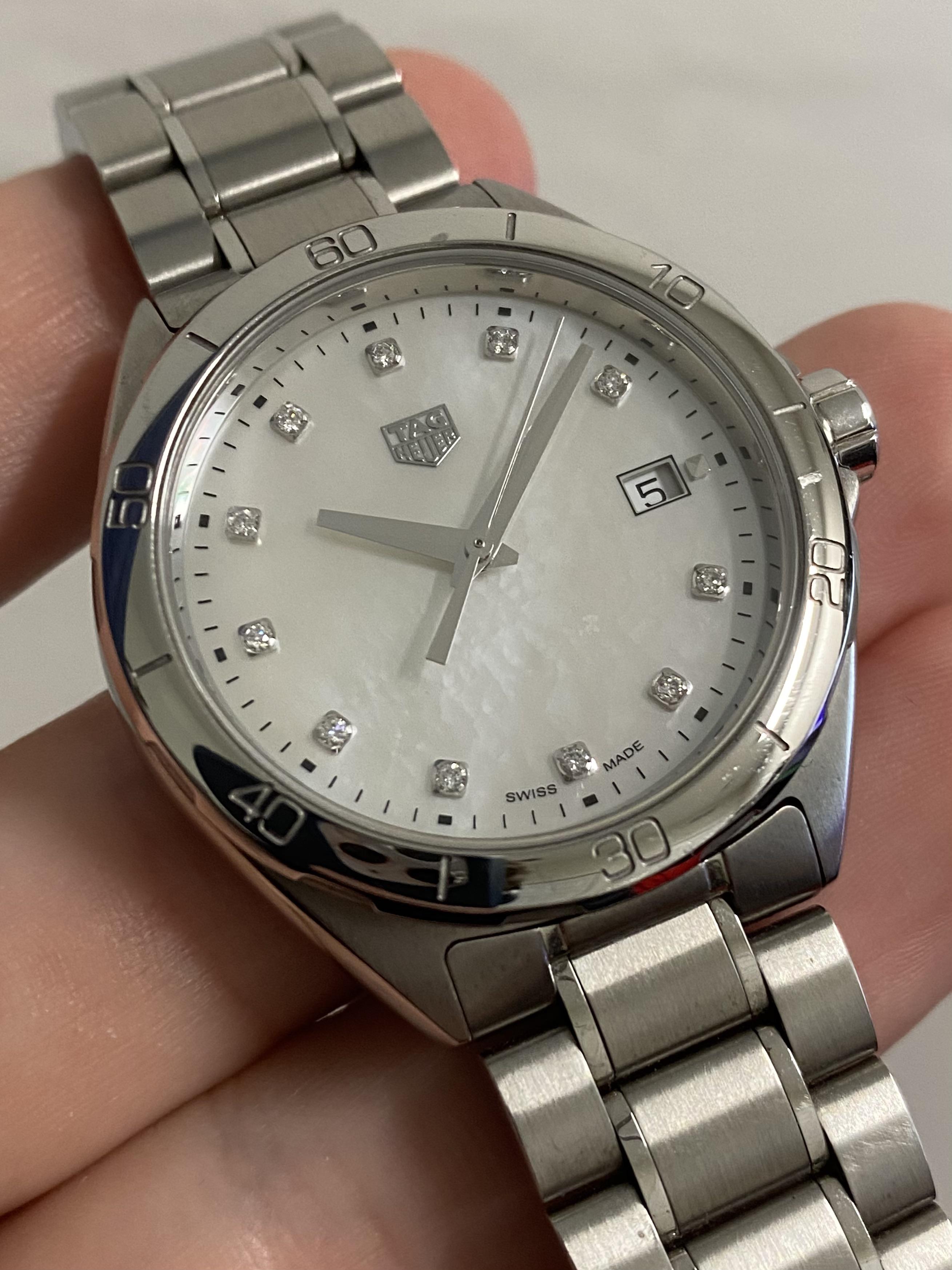 Tag Heuer Formula 1 Diamonds Mother of Pearl White Dial Watch for Women - WBJ1319.BA0666
