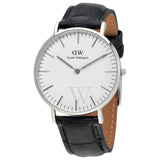 Daniel Wellington Classic Reading White Dial Black Leather Strap Watch For Women - DW00100058 Buy Now By Daniel Wellington