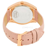 Guess Wonderlust Beige Dial Pink Leather Strap Watch for Women - W1065L1 Buy Now By Guess