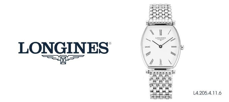 Longines La Grande Classique de Longines Tonneau White Dial Silver Steel Strap Watch for Women - L4.205.4.11.6 Buy Now By Longines