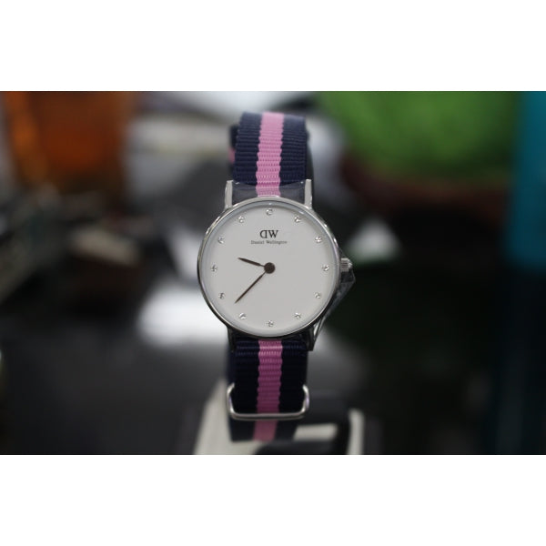 Daniel Wellington Classy Winchester White Dial Two Tone NATO Strap Watch For Women - DW00100073 Buy Now By Daniel Wellington