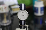 Daniel Wellington Classy Glasgow White Dial Two Tone NATO Strap Watch For Women - DW00100074 Buy Now By Daniel Wellington