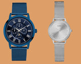 Guess Delancey Analog Blue Dial Blue Mesh Bracelet Watch for Men - W0871G3 Buy Now By Guess