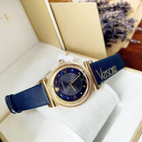 Versace Greca Blue Dial Blue Leather Strap Watch for Women - VERE00218 Buy Now By Versace