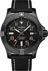Shop Breitling Avenger Automatic 45 Seawolf Night Mission Black Dial Black Nylon Strap Watch for Men - V17319101B1X1 in USA