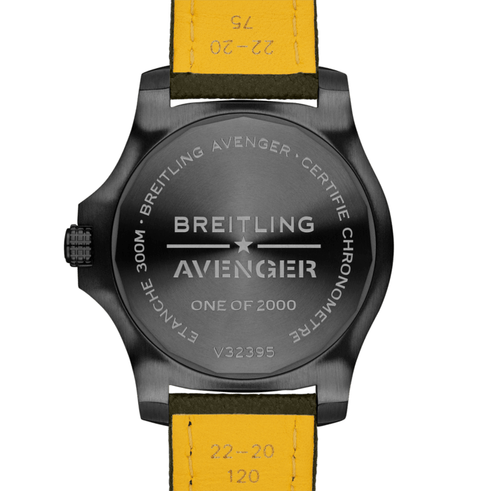 Shop Breitling Avenger Automatic GMT 45 Night Mission Green Dial Green Nylon Strap Watch for Men - V323952A1L1X1 in USA