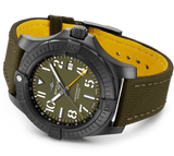 Shop Breitling Avenger Automatic GMT 45 Night Mission Green Dial Green Nylon Strap Watch for Men - V323952A1L1X1 in USA