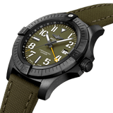 Shop Breitling Avenger Automatic GMT 45 Night Mission Green Dial Green Nylon Strap Watch for Men - V323952A1L1X1 in USA