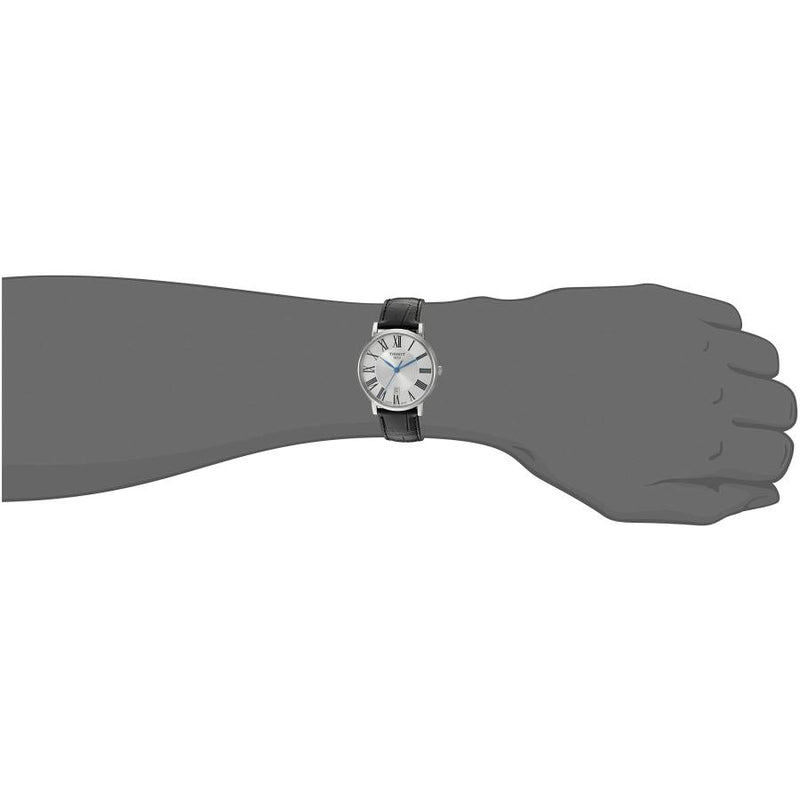 Tissot Carson Premium Silver Dial Black Leather Strap Watch For Men - T122.410.16.033.00 Buy Now By Tissot