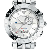 Versace Aion Chronograph White Dial Silver Steel Strap Watch for Men - VBR040017 Buy Now By Versace