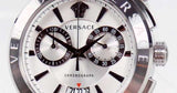 Versace Aion Chronograph White Dial Silver Steel Strap Watch for Men - VBR040017 Buy Now By Versace