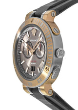 Versace V Extreme Chronograph Brown Tone Dial Black Rubber Strap Watch for Men - VCN030017 Buy Now By Versace